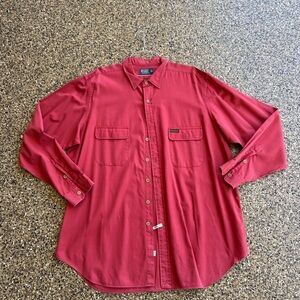 Ralph Lauren Deep Red Button Down Shirt